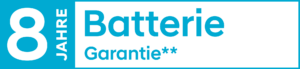 8 Jahre Batterie Garantie